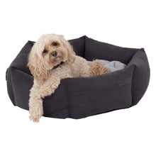 Charcoal Hexagonal Dog Bed